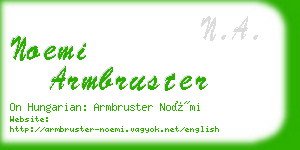 noemi armbruster business card